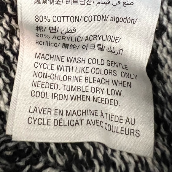 NWT Style & Co black white tribal marled geometric pattern cowl neck sweater XXL - Picture 9 of 10